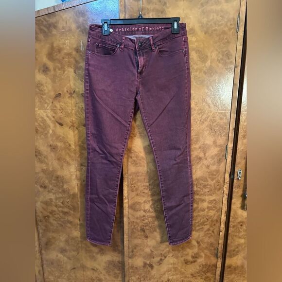 Articles Of Society Women's red rock and roll Jeans - Picture 1 of 8